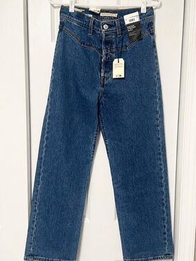 Levi’s Premium Ribcage Straight Ankle Jeans NWT Super High Rise 26x27
